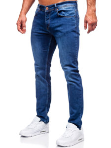 Bolf Herren Jeanshose regular fit Dunkelblau  4956