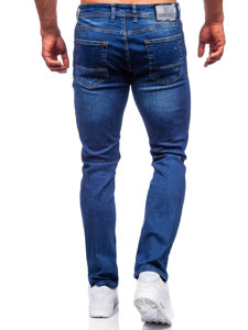 Bolf Herren Jeanshose regular fit Dunkelblau  4956