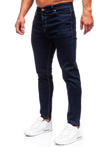 Bolf Herren Jeanshose regular fit Dunkelblau  5305