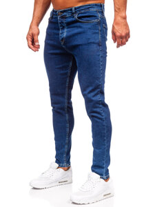 Bolf Herren Jeanshose regular fit Dunkelblau 6019