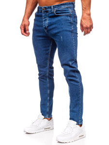 Bolf Herren Jeanshose regular fit Dunkelblau 6052