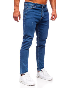 Bolf Herren Jeanshose regular fit Dunkelblau 6052