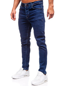 Bolf Herren Jeanshose regular fit Dunkelblau  6296