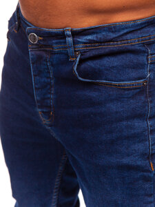 Bolf Herren Jeanshose regular fit Dunkelblau  6296