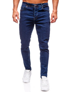 Bolf Herren Jeanshose regular fit Dunkelblau  6296