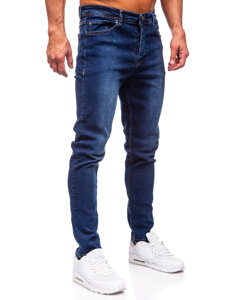 Bolf Herren Jeanshose regular fit Dunkelblau  6297