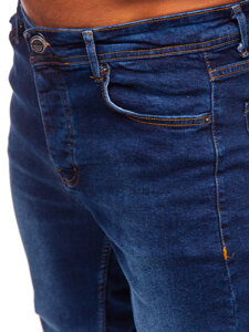 Bolf Herren Jeanshose regular fit Dunkelblau  6297