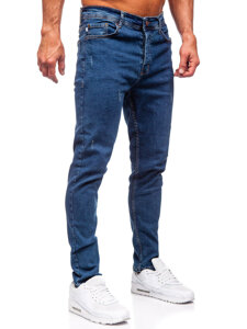 Bolf Herren Jeanshose regular fit Dunkelblau  6312