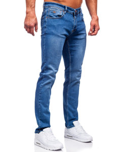 Bolf Herren Jeanshose regular fit Dunkelblau  6356