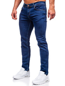 Bolf Herren Jeanshose regular fit Dunkelblau  6558