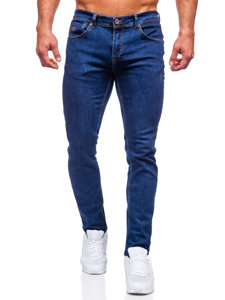 Bolf Herren Jeanshose regular fit Dunkelblau  6558