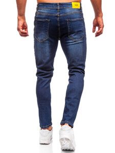 Bolf Herren Jeanshose regular fit Dunkelblau  6760