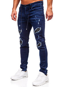 Bolf Herren Jeanshose regular fit  Dunkelblau  MP0100BS