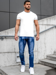 Bolf Herren Jeanshose regular  fit Dunkelblau  MP021B