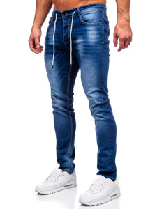 Bolf Herren Jeanshose regular  fit Dunkelblau  MP021B