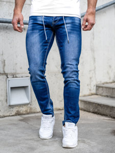 Bolf Herren Jeanshose regular  fit Dunkelblau  MP021B