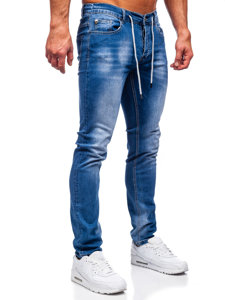 Bolf Herren Jeanshose regular  fit Dunkelblau  MP021BC