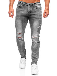 Bolf Herren Jeanshose regular fit Grau  MP002G