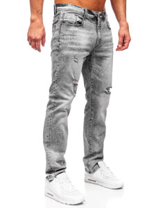 Bolf Herren Jeanshose regular fit Grau  MP0154G