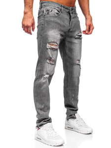 Bolf Herren Jeanshose regular fit Grau MP0237G