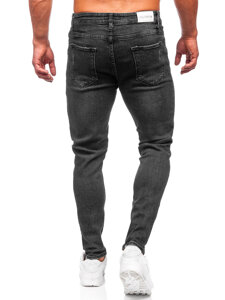 Bolf Herren Jeanshose regular fit Schwarz  6008