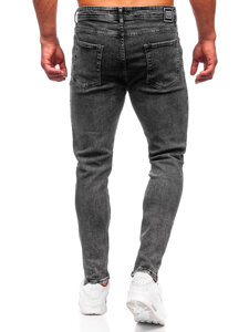 Bolf Herren Jeanshose regular fit Schwarz  6028