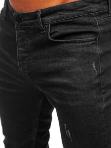 Bolf Herren Jeanshose regular fit Schwarz  6080