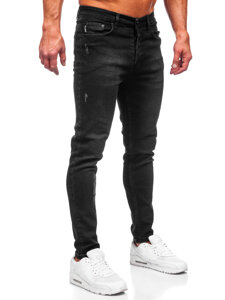 Bolf Herren Jeanshose regular fit Schwarz  6144