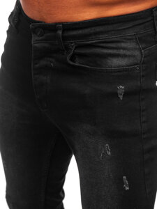 Bolf Herren Jeanshose regular fit Schwarz  6156