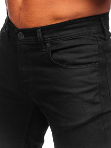 Bolf Herren Jeanshose regular fit Schwarz  6525R