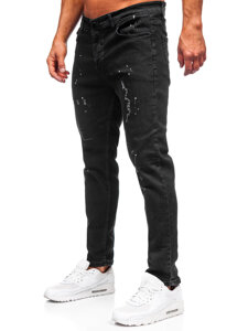 Bolf Herren Jeanshose regular fit Schwarz  6855