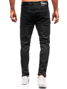 Bolf Herren Jeanshose regular fit Schwarz  6855