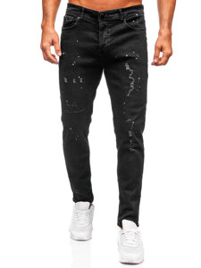 Bolf Herren Jeanshose regular fit Schwarz  6855