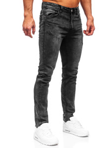 Bolf Herren Jeanshose regular fit Schwarz  K10006-2