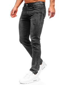 Bolf Herren Jeanshose regular fit Schwarz  K10006-2