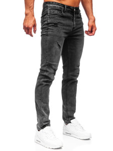 Bolf Herren Jeanshose regular fit Schwarz  K10009-2