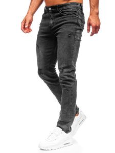 Bolf Herren Jeanshose regular fit Schwarz  K10009-2