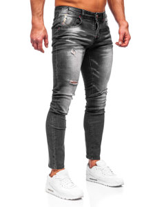 Bolf Herren Jeanshose regular fit Schwarz  MP0024N