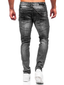 Bolf Herren Jeanshose regular fit Schwarz  MP0051N