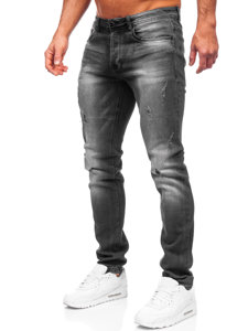 Bolf Herren Jeanshose regular fit Schwarz  MP008N