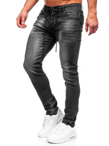 Bolf Herren Jeanshose regular fit Schwarz  MP021N