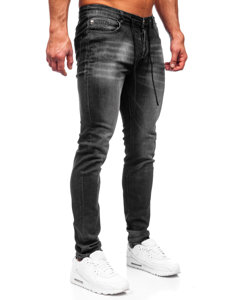 Bolf Herren Jeanshose regular fit Schwarz  MP021N