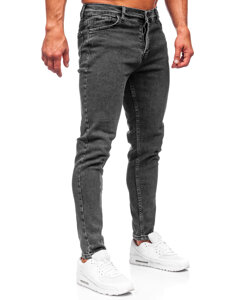 Bolf Herren Jeanshose regular fit Schwarzgrau  6014