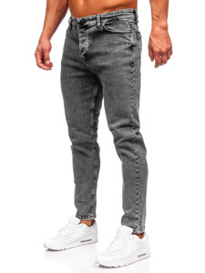 Bolf Herren Jeanshose regular fit Schwarzgrau  6015