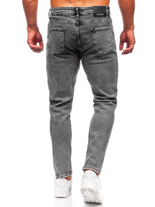 Bolf Herren Jeanshose regular fit Schwarzgrau  6015