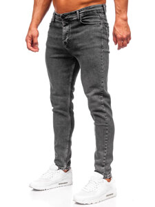 Bolf Herren Jeanshose regular fit Schwarzgrau  6050