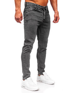 Bolf Herren Jeanshose regular fit Schwarzgrau  6050