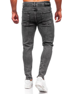 Bolf Herren Jeanshose regular fit Schwarzgrau  6050