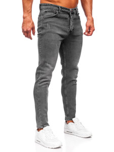 Bolf Herren Jeanshose regular fit Schwarzgrau  6073