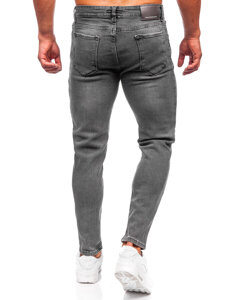 Bolf Herren Jeanshose regular fit Schwarzgrau  6073